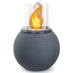 Camino Bioetanolo 1,5L Ghisa Grigio Ø40 da Terra Fiamma Reale Portatile