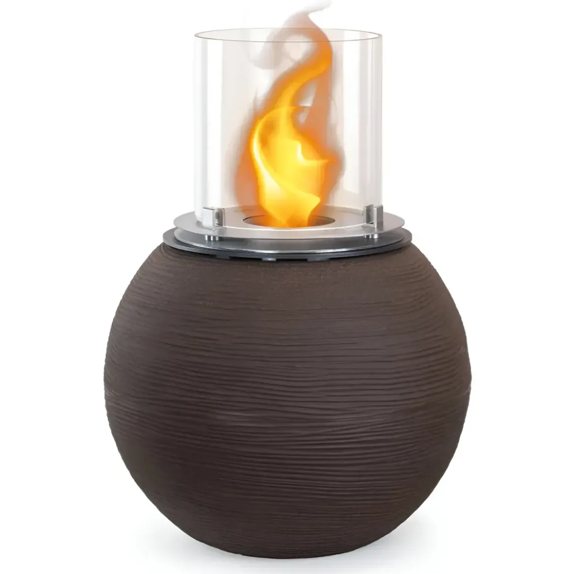 Camino Bioetanolo 1,5L Marrone Ø40 da Terra Fiamma Reale Portatile