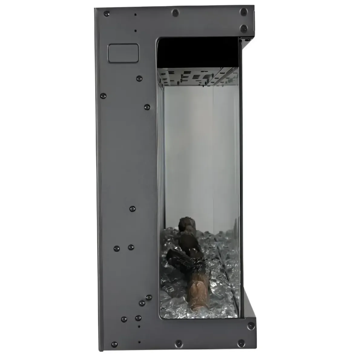 Camino Elettrico a Incasso 3 Lati 1500 W Effetto Fiamma Colorata 3D