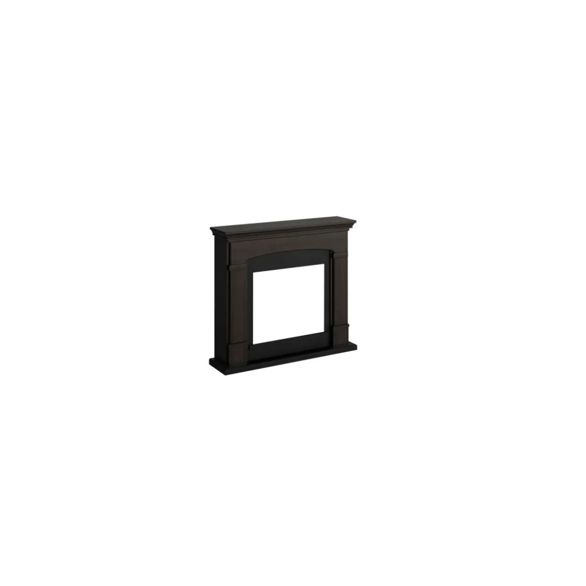 Camino Elettrico con Cornice Legno Wenge da Pavimento Caminetto Terra Programmi