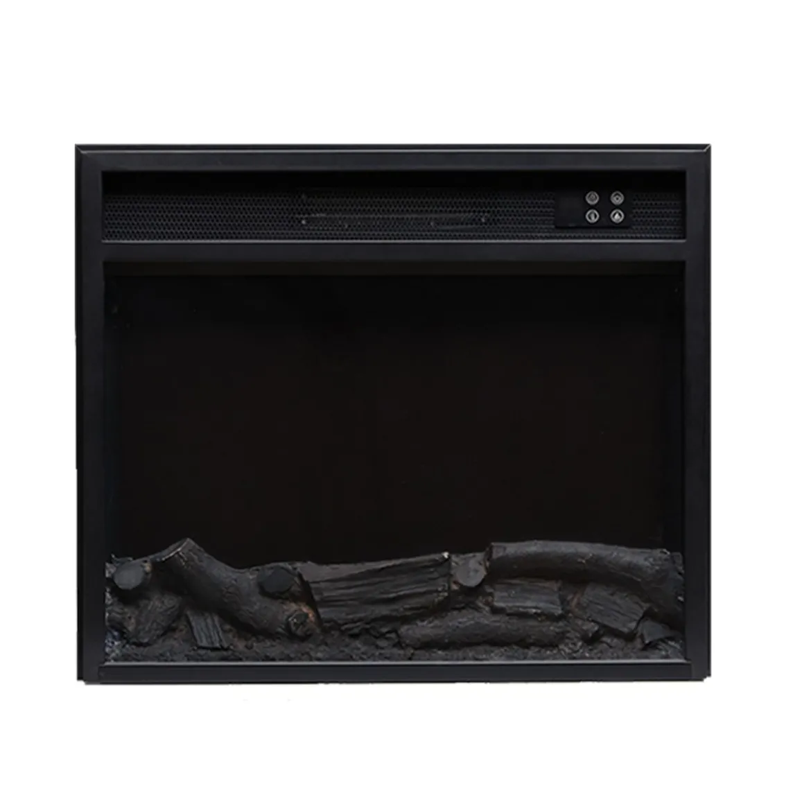 Camino Elettrico con Cornice Legno Wenge da Pavimento Caminetto Terra Programmi