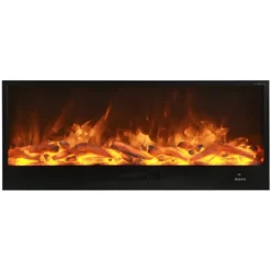 Camino Elettrico da Incasso 150 cm Effetto Fiamma a Led 750 1500 Watt