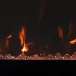 Camino Elettrico da Parete 1500 W Vetro Temperato LED Multicolore