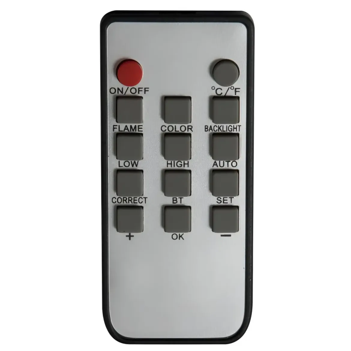 Camino Elettrico da Parete 1800 W Vetro Temperato LED Telecomando