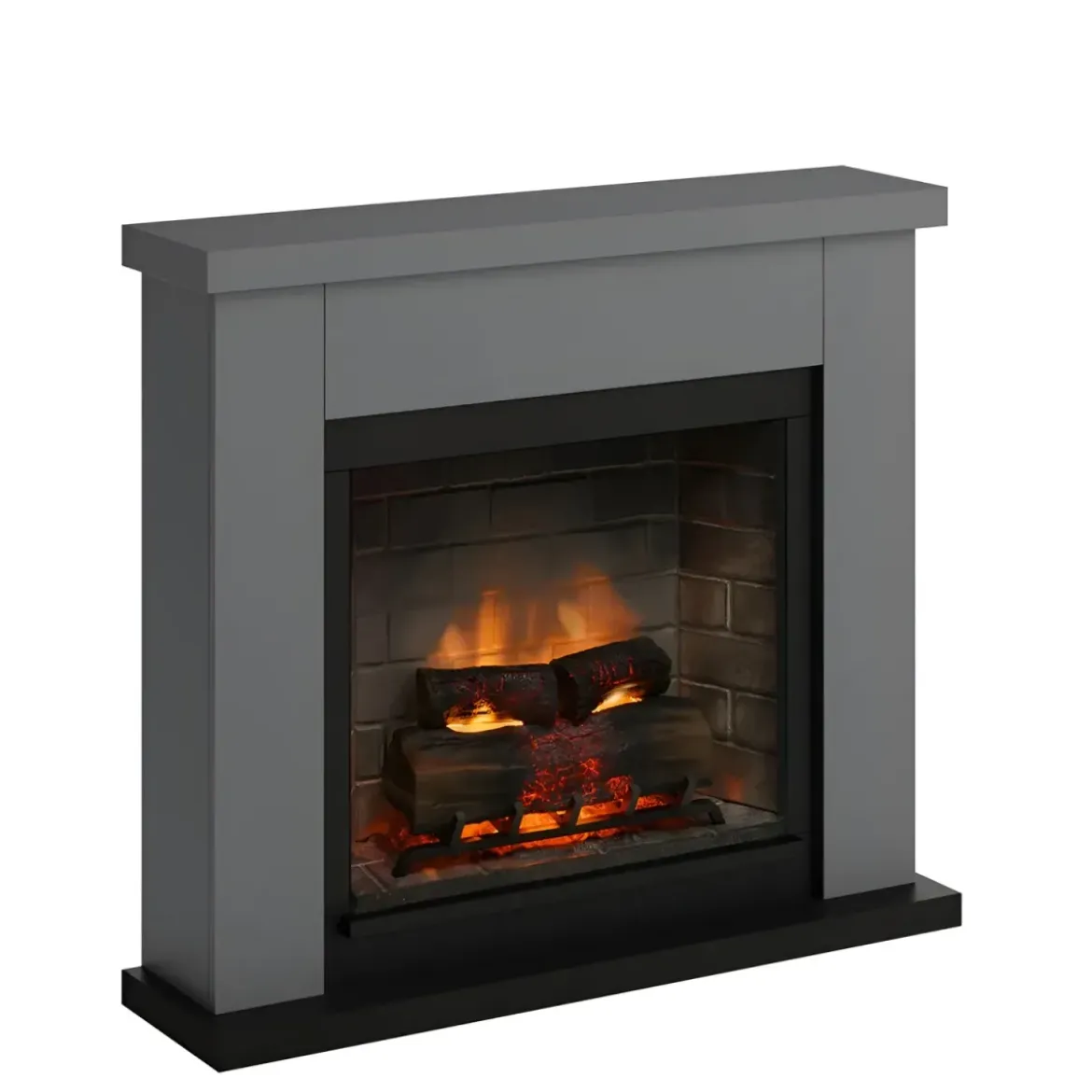 Camino Elettrico Tagu Frode PowerFlame2 Grigio 1600W