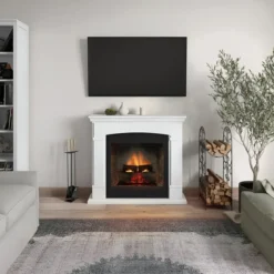 Camino Elettrico Tagu Helmi PowerFlame2 1600w Bianco