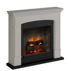 Camino Elettrico Tagu Helmi PowerFlame2 Beige 16000w