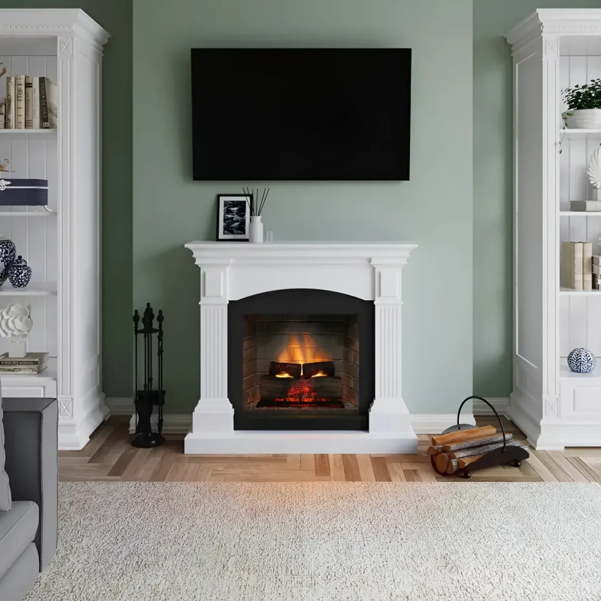 Camino Elettrico Tagu Magna PowerFlame2 1600w Bianco