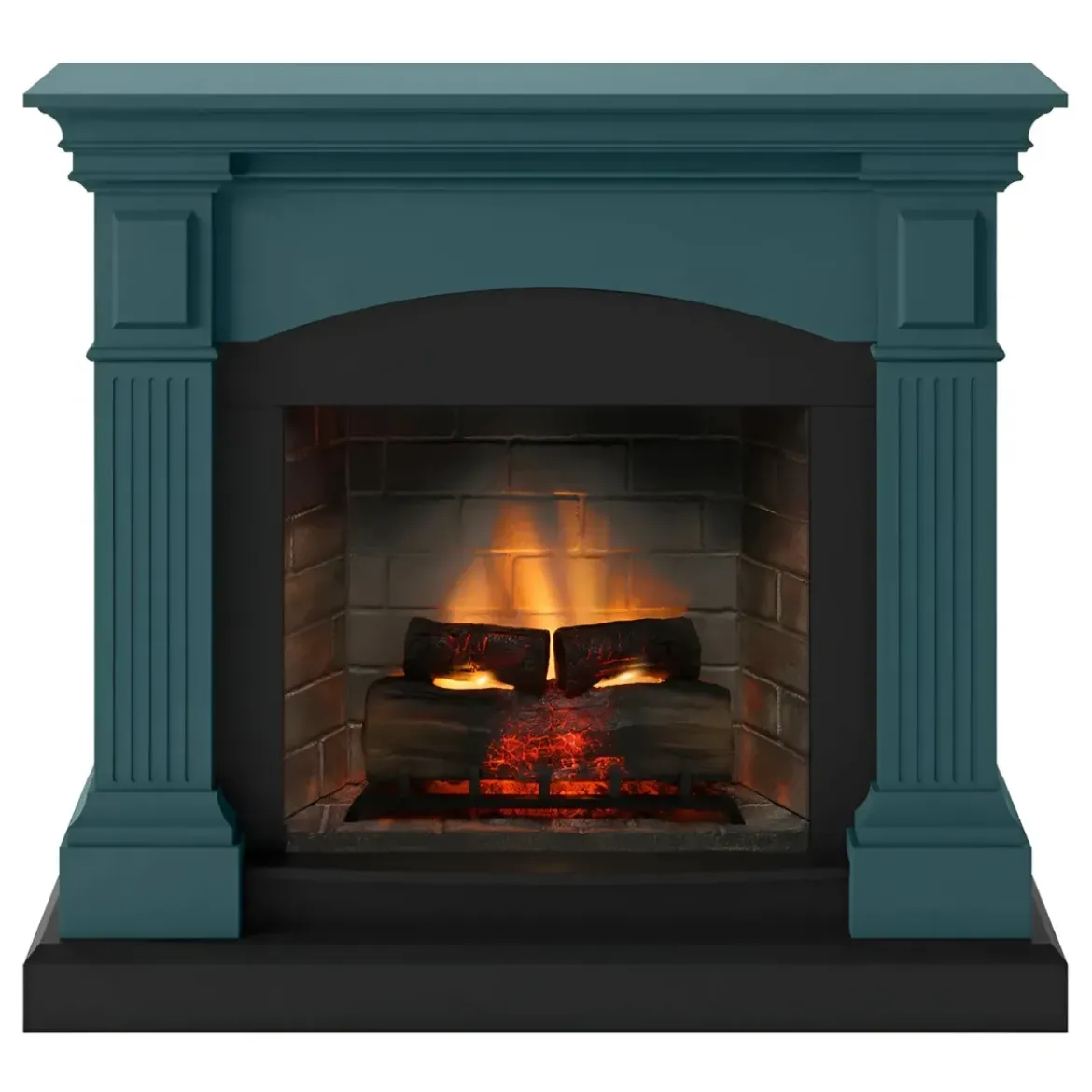 Camino Elettrico Tagu Magna PowerFlame2 Turchese 1600W