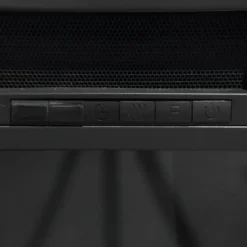 Camino Elettrico 1800W Nero da Appoggio Telecomando Programmabile