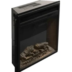 Camino Elettrico 1800W Nero da Appoggio Telecomando Programmabile