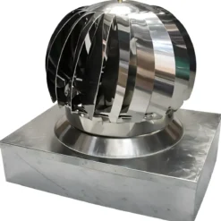 Camino Eolico Turbina Acciaio Inox 32x42 Aspiratore Comignolo Girevole