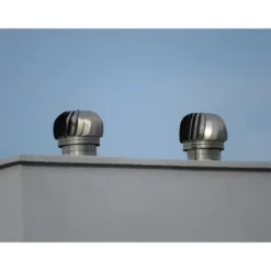 Camino Eolico Turbina Acciaio Inox 27x27 Aspiratore Comignolo Girevole