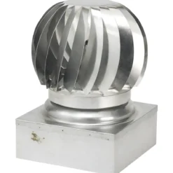 Camino Eolico Turbina Acciaio Inox 42x42 Aspiratore Comignolo Girevole