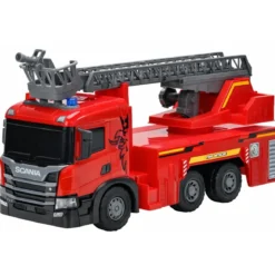 Camion dei Pompieri a Frizione Giocattolo Scania con Luci Suoni Rosso