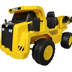 Camion Elettrico per Bambini Caterpillar 12V Giallo Cassone Ribaltabile