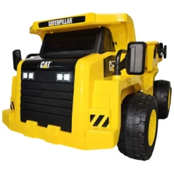 Camion Elettrico per Bambini Caterpillar 12V Giallo Cassone Ribaltabile