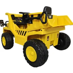 Camion Elettrico per Bambini Caterpillar 12V Giallo Cassone Ribaltabile