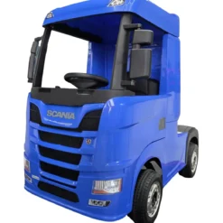Camion Elettrico per Bambini 12V Blu con 4 Motori Radio e Telecomando