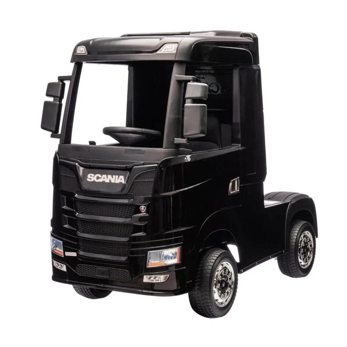 Camion Elettrico Scania Nero 24V per Bambini con Telecomando