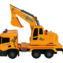Camion Escavatore Giocattolo Scania Luci e Suoni con Braccio Mobile