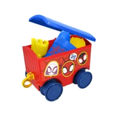 Camion per Bambini Cavalcabile Blu con Rimorchio Luci Suoni e Volante