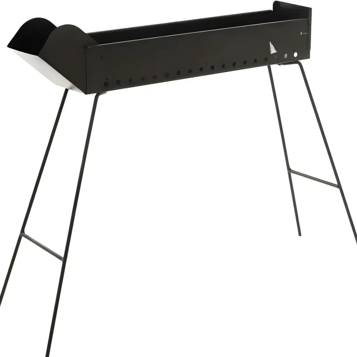 Canalina Fornacella Arrosticini Spiedini a Carbone 60x14 Pieghevole