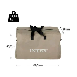 Canoa Gonfiabile 2 posti 180 kg 2 Remi da Campeggio Intex Pesca Accessori Mare