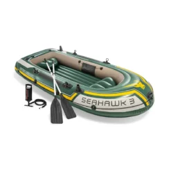 Canotto Intex 3 Persone 295x137 Gommone Tender Gonfiabile Pesca Remi Pompa Mare