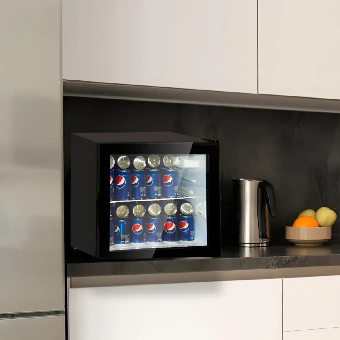 Cantinetta Frigo Defrost 46L Nero Porta Reversibile Libera Installazione