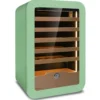 Cantinetta Vino 36 Bottiglie 5 Ripiani in Legno Classe G Verde LED