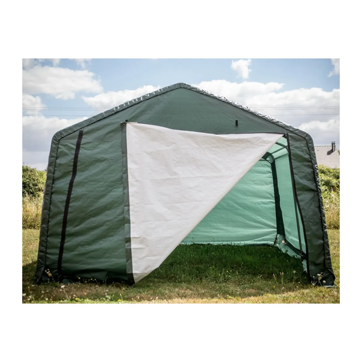 Capanno Gazebo PVC Rimessa per Attrezzi Giardino Arredo Impermeabile Capannone