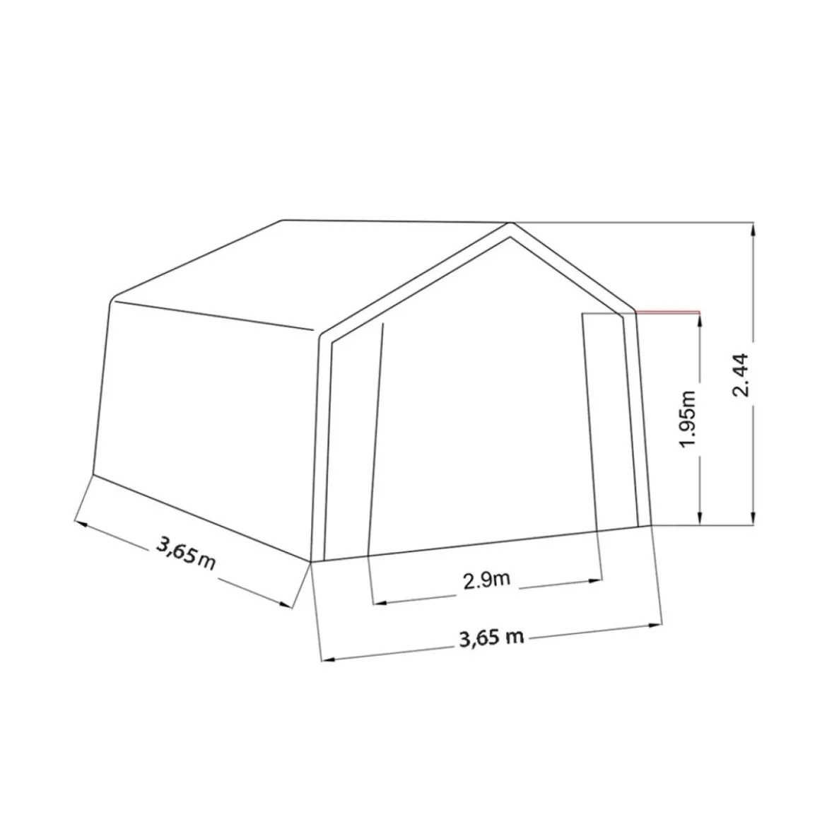 Capanno Gazebo PVC Rimessa per Attrezzi Giardino Arredo Impermeabile Capannone