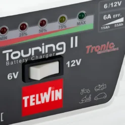 Caricabatterie Telwin Touring 11 Auto Moto 6/12V Portatile 60W TRONIC