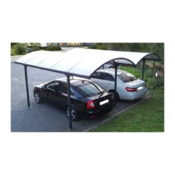 Carport in Alluminio 6x5 metri Policarbonato Gazebo Posto Auto Capanno Tettoia