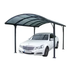 Carport in Alluminio 3x4.8 metri Policarbonato Gazebo Posto Auto Capanno Tettoia