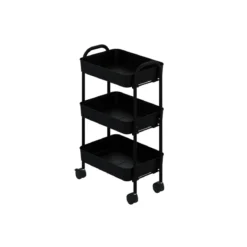 Carrello da cucina e Portavivande Nero