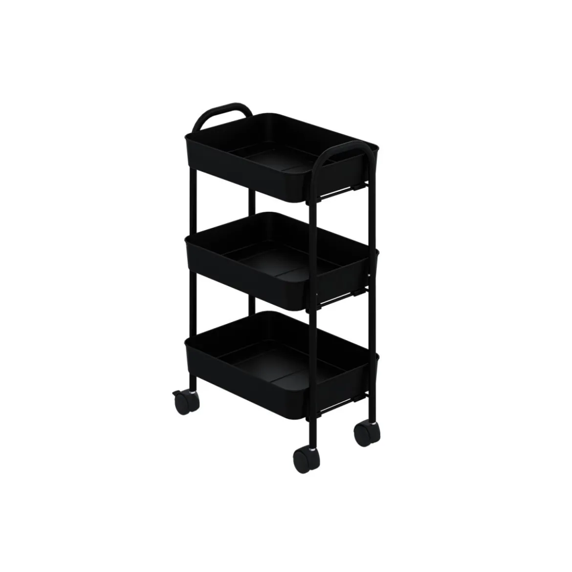 Carrello da cucina e Portavivande Nero