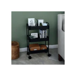 Carrello da cucina e Portavivande Nero