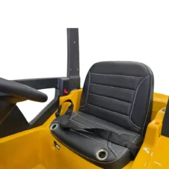 Carrello Elevatore Elettrico per Bambini 12V Giallo con Forche Mobili