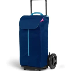Carrello per Spesa con Sacca da 50 lt Estraibile Carrellino Trasporto