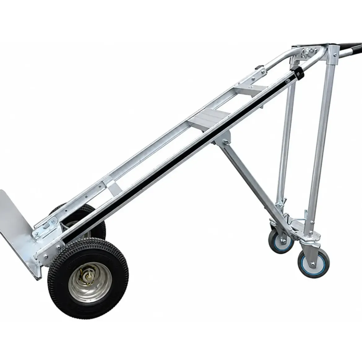 Carrello Portapacchi Bravetta 3 in 1 in Alluminio 4 Ruote Pieghevole