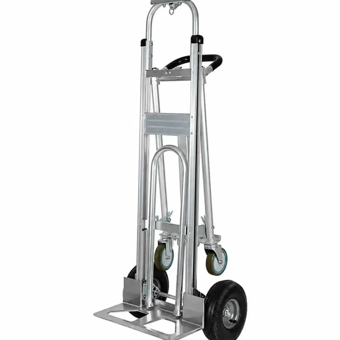 Carrello Portapacchi Bravetta 3 in 1 in Alluminio 4 Ruote Pieghevole