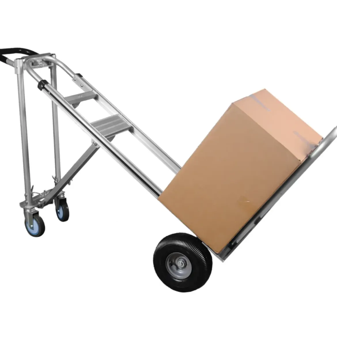 Carrello Portapacchi Bravetta 3 in 1 in Alluminio 4 Ruote Pieghevole