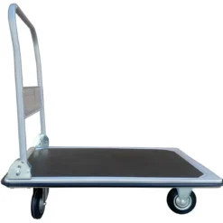 Carrello Portatutto Pieghevole in Acciaio Pianale Antiscivolo 300kg