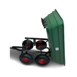 Carrello Portatutto Ribaltabile a 4 ruote Carretto da Giardino Rimorchio