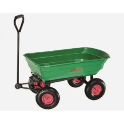 Carrello Portatutto Ribaltabile a 4 ruote Carretto da Giardino Rimorchio