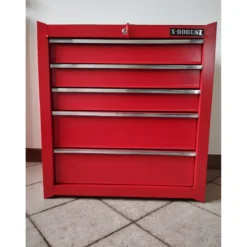 Carrello Porta utensili 5 Cassetti Attrezzi da Officina Multiuso Ruote Meccanico