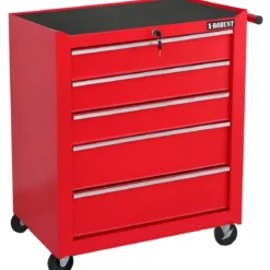 Carrello Porta utensili 5 Cassetti Attrezzi da Officina Multiuso Ruote Meccanico