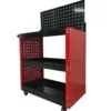 Carrello Portautensili Preforato 3 Ripiani con Pannello Portata 100 kg